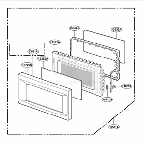 Part Location Diagram of 3352W1A092B LG FRONT SCREEN