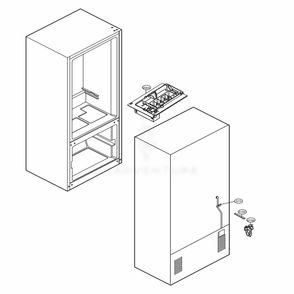 Icemaker Parts Diagram and Parts List for LBC24360ST ASTCNA2 LG Refrigerator