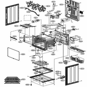 Lower Cavtiy Parts Diagram and Parts List for LDE3035ST FSTLLGA LG Range