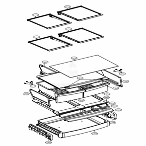 Refrigerator Parts Diagram and Parts List for LFC22770ST ASTCNA5 LG Refrigerator