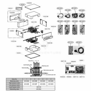 Main Diagram and Parts List for PRHR043A ANCXLUS LG Air Conditioner