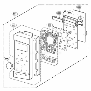 Controller Parts Diagram and Parts List for SCA1000HWW AWHEGEU LG Range