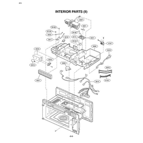 Section 1 Diagram and Parts List for LMVM2075SW AWHELGA LG Microwave Oven Combo