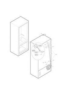 Tub And Valve Parts Diagram and Parts List for LMXS30776S 01 LG Refrigerator