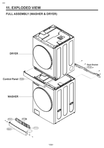 Diagram 1 Diagram and Parts List for W3S1CVK2NNS ANSEEUS LG Washer