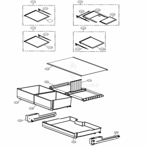 Refrigerator Parts Diagram and Parts List for LRFXS2503D ASBCNA0 LG Refrigerator