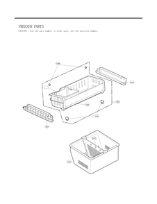 Freezer Parts Diagram and Parts List for GC-L258VQSD ASWCNA5 LG Refrigerator