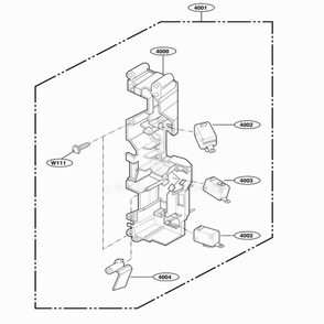 Latch Board Parts Diagram and Parts List for 62772 AWHESEA LG Range