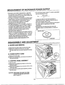 Service Information Page 3 Diagram and Parts List for MA-1905W  LG Microwave