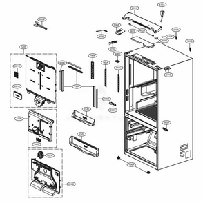 Part Location Diagram of EBR88309720 LG PCB ASSEMBLY,MAIN