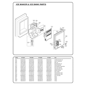 Section 7 Diagram and Parts List for 78753 AST2SER LG Refrigerator