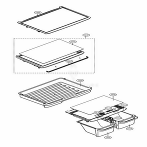 Refrigerator Parts Diagram and Parts List for 78033 ASTCSE4 LG Refrigerator