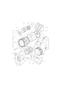 Drum And Tub Parts Diagram and Parts List for WM4270HWA  LG Washer