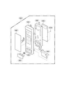 Controller Parts Diagram and Parts List for LMV1314B01  LG Microwave