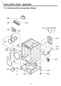 Diagram 4 Diagram and Parts List for W3S1CWKBWVM ABWEEUS LG Washer