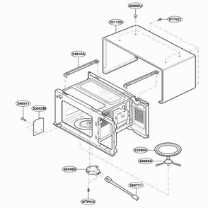 Part Location Diagram of 3112W0U022T LG CASE,U BENDING