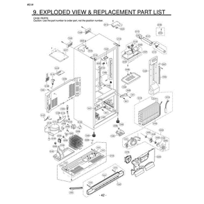 Section 5 Diagram and Parts List for LFX23961SB AWBCLGA LG Refrigerator