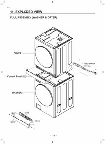 Diagram 1 Diagram and Parts List for W3S1CVK2ENS ABLEEUS LG Washer