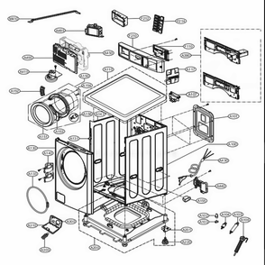 Part Location Diagram of EBR81121307 LG PCB ASSEMBLY,MAIN