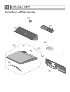 Control Panel And Plate Assembly Diagram and Parts List for DLG8401BE AEBEEUS LG Dryer