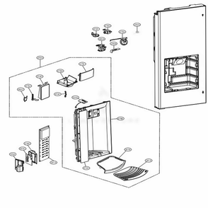 Part Location Diagram of MCK67145701 LG COVER,PCB