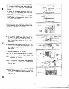 Cabinet Installation Page 2 Diagram and Parts List for GA-1834FC  LG Air Conditioner