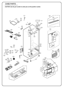 Case Parts Diagram and Parts List for GR-L288NSJM ASTCSE0 LG Refrigerator