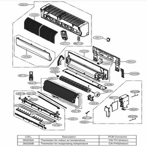 Part Location Diagram of MCR64430002 LG DECOR