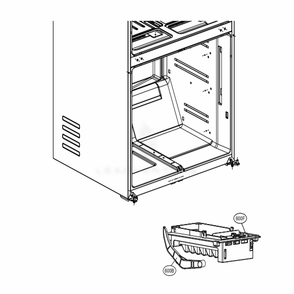 Ice Maker And Ice Bin Parts Diagram and Parts List for LPCS34886C ALBCNA0 LG Refrigerator