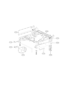 Base Assembly Parts Diagram and Parts List for LDF7774ST  LG Dishwasher