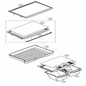 Refrigerator Parts Diagram and Parts List for LTCS24223D ASBCNA4 LG Refrigerator