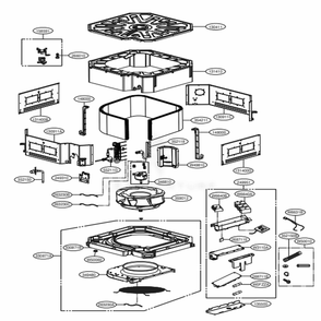 Tm, Tn, Tp - Standard Model Diagram and Parts List for ARNU093TNA4 ANWBLUS LG Air Conditioner