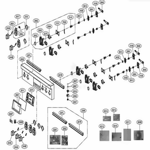 Controller Parts Diagram and Parts List for SKSDR360GS ASTLSGN LG Range