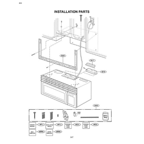 Section 2 Diagram and Parts List for MVH1615WW CWHEGSE LG Microwave Oven Combo
