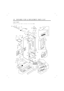 Case Parts Diagram and Parts List for GC-L288GQXP AWBCNA3 LG Refrigerator