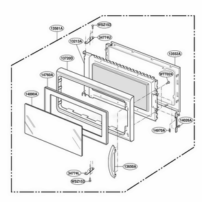 Part Location Diagram of 3720W0D014H LG PANEL,DOOR
