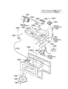 Part Location Diagram of 6877W1A570B LG HARNESS