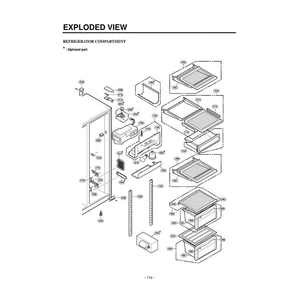 Section 3 Diagram and Parts List for LRSPC2031BK AWBCLGA LG Refrigerator