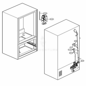 Valve And Water Tube Parts Diagram and Parts List for LMWC23626S ASTCNA0 LG Refrigerator