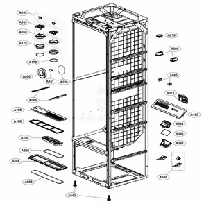 Main 1 Diagram and Parts List for S5BBG ALBEEUS LG Dryer