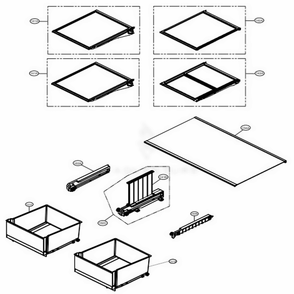 Refrigerator Parts Diagram and Parts List for LRMVS3006D ASBCNA0 LG Refrigerator