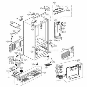 Part Location Diagram of EBR81182756 LG PCB ASSEMBLY,MAIN