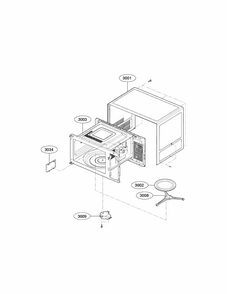 Part Location Diagram of ABU72913102 LG CAVITY ASSEMBLY,COATING