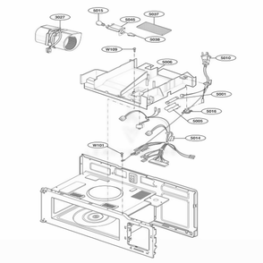 Interior Parts 2 Diagram and Parts List for 62759 ABKESEA LG Range