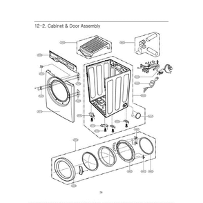 Section 2 Diagram and Parts List for DLG5988SM ATTEEUS LG Dryer