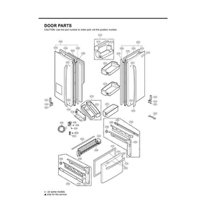 Section 1 Diagram and Parts List for LFX25971SB AWB3LGA LG Refrigerator