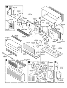 Air Conditioner Diagram and Parts List for Y4NZ09ANLD1 AC3GEUS LG Air Conditioner