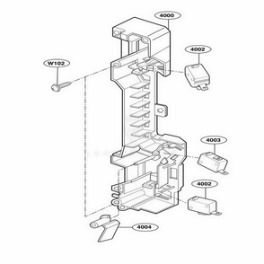 Latch Board Parts Diagram and Parts List for JVM1533WD AW2EGEU LG Wall Oven