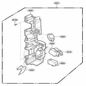 Latch Board Parts Diagram and Parts List for 89942490 ALESEA LG Range