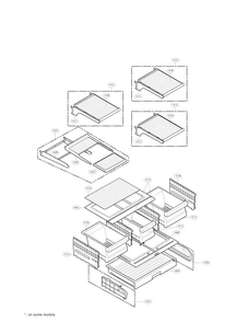 Refrigerator Parts Diagram and Parts List for LMX25984ST 00 LG Refrigerator